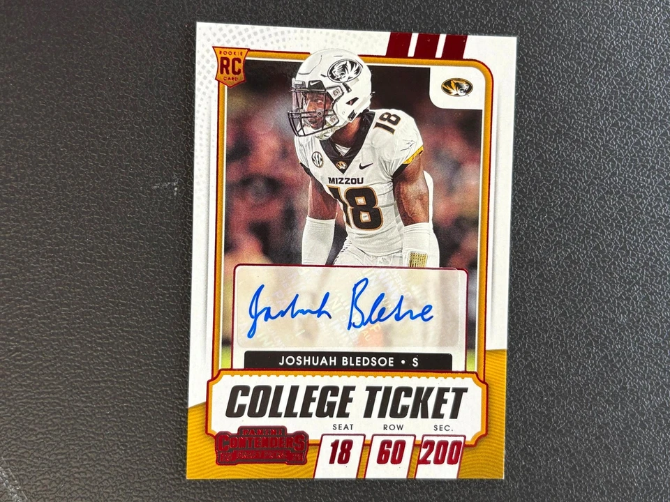 Joshuah Bledsoe 2021 Contenders Auto Autograph RC Rookie Missouri C7 - Image 1 of 1