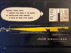 1956 vtg Visualizer Lev L Lite Car Advertising vehicle adv Movable guide works - Picture 1 of 9