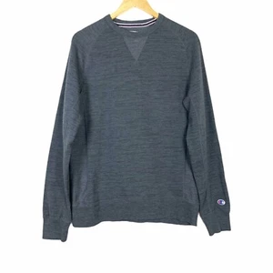 Champion Herren strukturiertes French Terry Sweatshirt mit Rundhalsausschnitt Größe Small grau - Bild 1 von 7