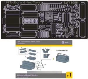 1:48 Scale Mechanic's Toolbox & Tools Connectionless PE LW48006 - Picture 1 of 6