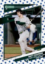 2021 Donruss Independence Day #168 Matt Chapman  Oakland A's Baseball 