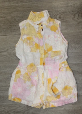 Pantalón Corto Mameluco REISS Estampado Floral 100% Lino Talla 4-5 Años Foto 1 de 3