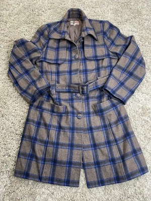Rouge Par Will Plaid Pea Coat Size Large Women’s - Image 1 of 4