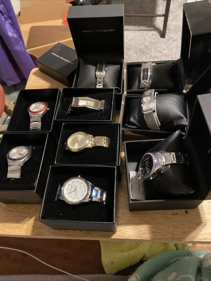 French Connection United Kingdom Watch Bundle 8 Watches Total - Image 1 of 1
