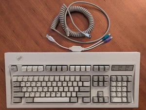 IBM Model M 1987 1391401 Keyboard Working, with cable & adapter Buckling Springs - Imagen 1 de 7