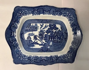 Vintage Blue Willow Platte 11" John Steventon & Sons Burslem England - Bild 1 von 6