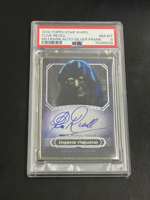 2016 Star Wars Masterwork Clive Revill Emperor Palpatine Frame Auto /10 PSA 8  - Image 1 of 2