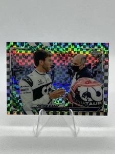 2021 Topps Chrome Formula 1 - [Base] - Checker Flag Refractor #36 - Pierre Gasly - Bild 1 von 2