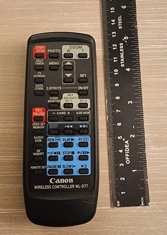 Mando a distancia inalámbrico Canon WL-D77 para videocámara GL1 GL2 MiniDV cámara Mini DV Foto 1 de 3