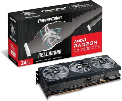Tarjeta gráfica PowerColor AMD Radeon RX 7900 XTX Hellhound 24 GB GDDR6 - Caja abierta Foto 1 de 3