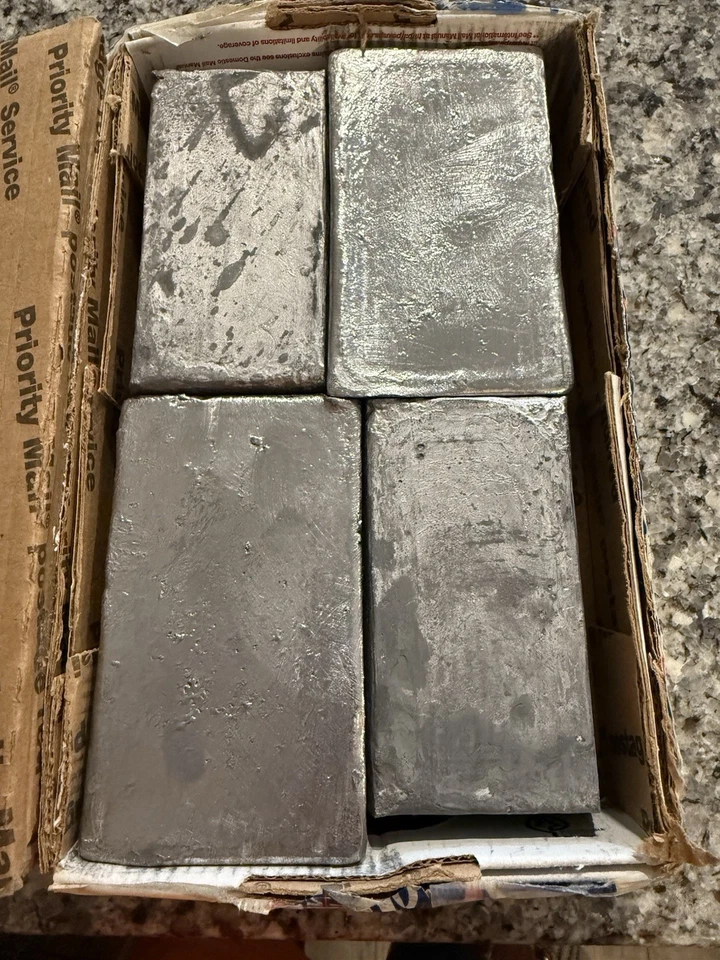FOUR - 5 Pound Lead Ingots (20 Pounds Total) - Image 1 of 1