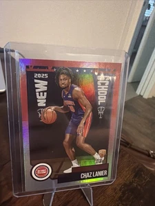 2025-26 Topps Basketball New School Chaz Lanier #NS-37 Rainbow Foil Pistons RC - Picture 1 of 2
