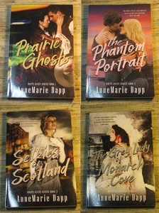4 Bücher White Raven Serie von AnneMarie Dapp SIGNIERT Satin Romanze Taschenbuch - Bild 1 von 17