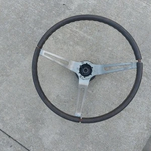 1967-68 Corvette Walnur Steering Wheel W Hub 67 All 68 With Telescopic Column Gm - Picture 1 of 6