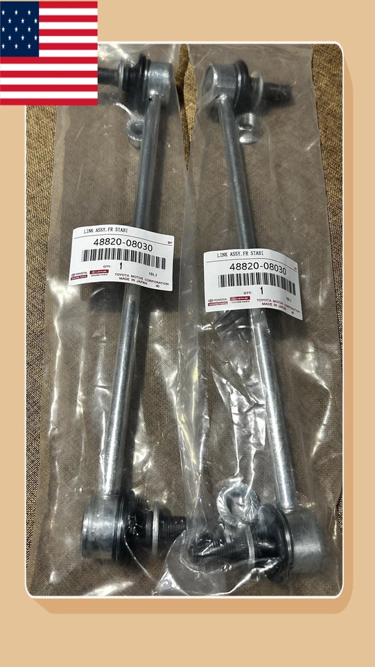 ¡Nuevo! NUEVO 48820-08030 Barra estabilizadora delantera Juego de 2 eslabones para TOYOTA 11-20 SIENNA Foto 1 de 4