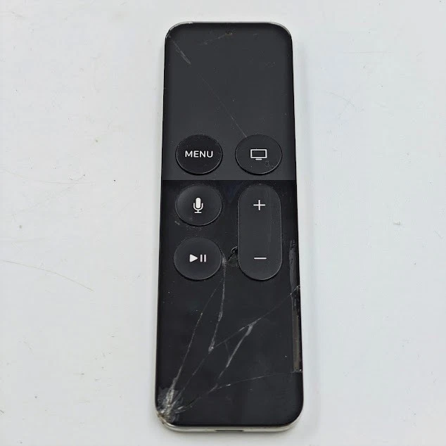 Apple TV Siri Télécommande A1513 - non-Travail, Cracked Écran, Sans Accessoires - Photo 1/4