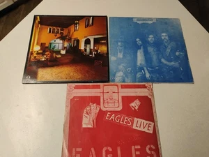Eagles 3 Vinyls, Eagles Live,Desperado,Hotel California - Picture 1 of 11