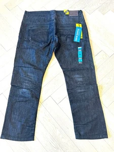 Peviani black urban fashion denim pants , mens jeans retro size 42 street - Picture 1 of 7