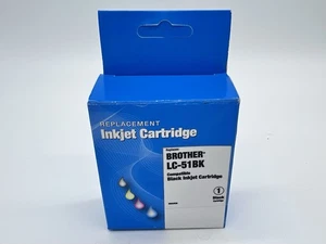Replacement Inkjet Cartridge For Brother LC51BK Sealed Black - Picture 1 of 2