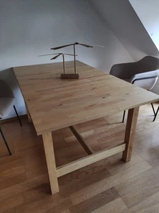 Birke massiver Esstisch IKEA NORDEN ausziehbar - L 155-210/ B 90 /H 74cm,zerlegt - Bild 1 von 5