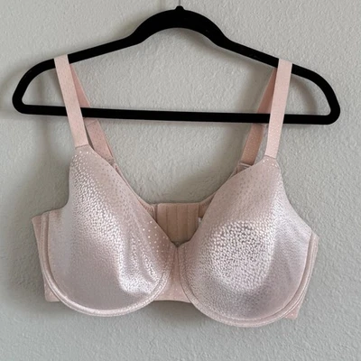 Бюстгальтер на косточках Wacoal 853303 36G Back Appeal розовый в горошек полное покрытие футболка - Изображение 1 из 4