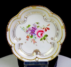 Royal Crown Derby Porcelain 90th Birthday Queen Elizabeth 4 1/2" Five Petal Dish - Picture 1 of 7