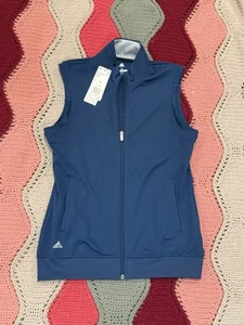 Adidas A272 Womens Golf Club Vest Size Medium Navy Full Zip NEW WITH TAGS - Picture 1 of 3