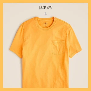 Nuovo con etichetta - J. CREW T-shirt uomo vintage-lavaggio cotone con tasca, Sunset Gold taglia L - 39€ - Foto 1 di 9