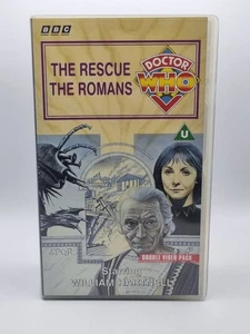 BBC Doctor Who The Rescue/The Romans First Doctor VHS paquete doble lanzamiento 1994 - Imagen 1 de 4