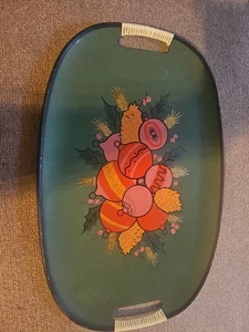 Bandeja de Navidad Holmar vintage años 50 hecha a mano en Japón - Imagen 1 de 5
