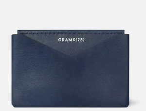 GRAMS28 108 CARDHOLDER BLUE MINIMALIST WALLET NEW IN PACKAGE FREE FAST SHIPPING - Picture 1 of 4
