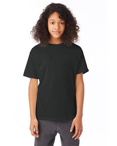 10 Pack Of Hanes 5370 Youth Short Sleeve Smooth Hand T Shirt Stylish T-Shirt - Picture 1 of 28