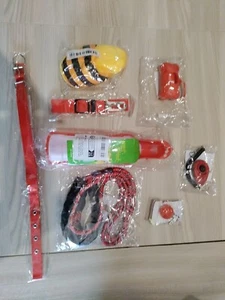 Set Cane Outdoor Rosso Guinzaglio Collarino Accessori - Foto 1 di 9