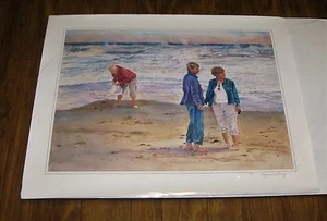 SUZANNE D'ARCY LIMITED EDITION PRINT (#3/10) (SIGNED) 24" X 30" SEASCAPE SCENE - Imagen 1 de 3