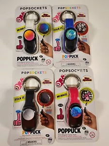 PopSockets PopPuck Starter Pack, Pack de 4 BlackFlip, Pink Punk, Excursión de un Día, Blue Jar - Imagen 1 de 2