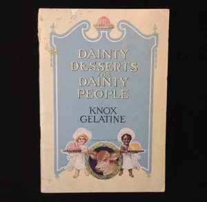 Knox Gelatina Gelatina 1915 Recetas Delicados Postres Personas Delicadas Folleto - Imagen 1 de 8