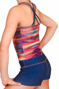 J2 SPORT JEANSBLAU STRETCH GYMNASTIK TANZ GYM BOOTY KURZGRÖSSE ERWACHSENE SMALL - Bild 1 von 8