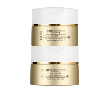 Jafra Gold Dynamics Recover (2 pcs) Day Cream SPF 15 & Night Cream 1.7 OZ - Picture 1 of 1