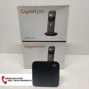 Telefono Cordless Gigaset C670H PRO DUO Vivavoce Rubrica 400 BLUETOOTH COLORI - Foto 1 di 1
