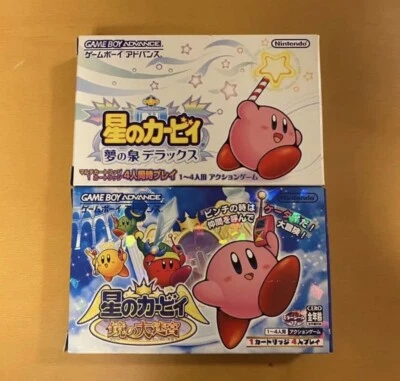 Juego de 2 Kirby Nightmare In Dreamland & Amazing Mirror GBA GameBoy Advance japonés Foto 1 de 3