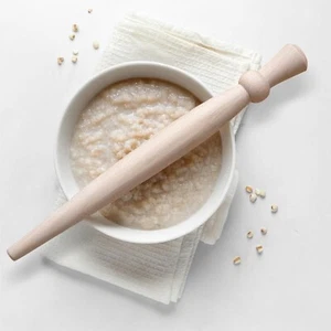 Agitador Scottish Spurtle Convertido Gachas Poro de Madera Cuchara Haya - Imagen 1 de 7