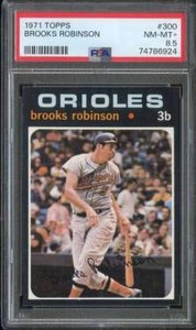 1971 TOPPS #300 BROOKS ROBINSON PSA 8.5 ORIOLES HOF SHARP!