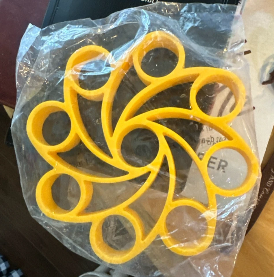 9 Egg Opening Cooker Rack for Instant Pot Yellow UNUSED - Image 1 of 1