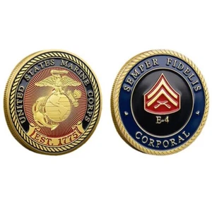 Moneda Desafío Cuerpo de Marines de los Estados Unidos E4 EST 1775 Conmemorativa - Imagen 1 de 9