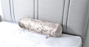 Almohada redonda de terciopelo triturado reposacabezas cojín de rodilla - almohada para abrazar almohada para cuello - Imagen 1 de 11
