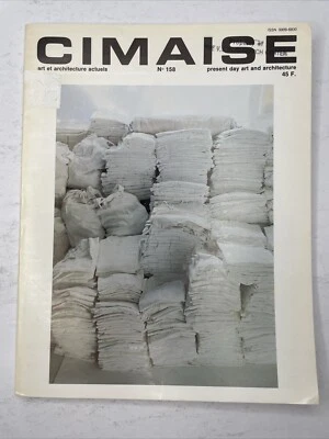 Vintage RARE 1982 Cimaise Magazine No 158 French Art + Architecture V2 - Image 1 of 4