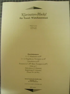 Klarinetten-Muckel für Tanzl- Wirtshausmusi-Combo-Noten  - Bild 1 von 2