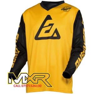 ANSWER ARKON BOLD KIDS JERSEY BUS / BLACK ( YELLOW / BLACK ) XL - Picture 1 of 1