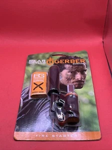Gerber Survival Bear Grylls Fire Starter Kit Whistle Lanyard Waterproof Storage - Picture 1 of 3
