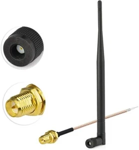 868MHz Antenna & RP-SMA RG178 Cable for CB Radio GSM Wireless Antenna Ham Radio - Picture 1 of 12